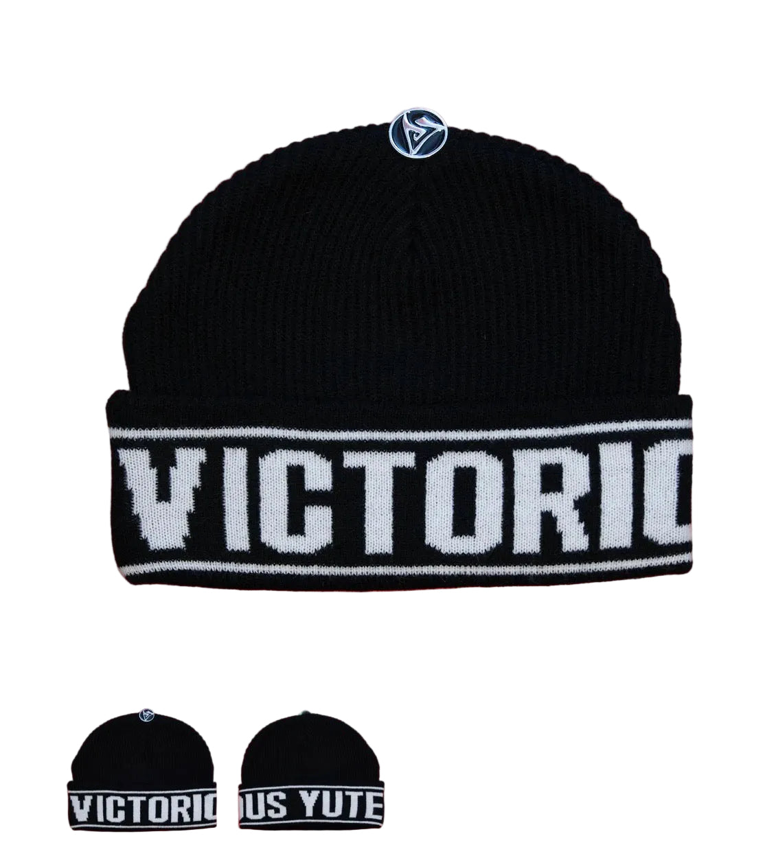 VY Stripe beanie - black