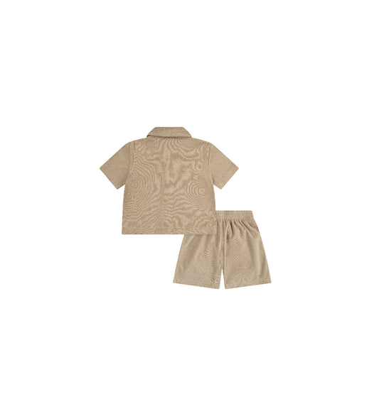 Jordan Kids
embroidered-logo terrycloth shorts set