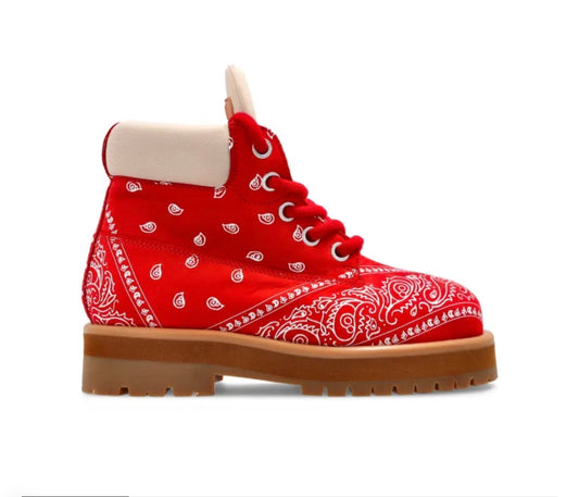 PDF
Strada bandana-print ankle boots