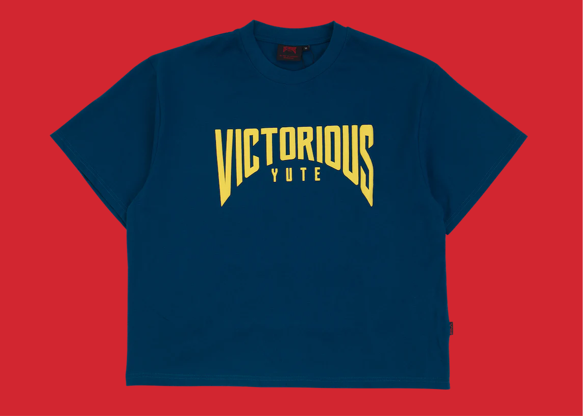 VY TEXT LOGO BLUE T-SHIRT