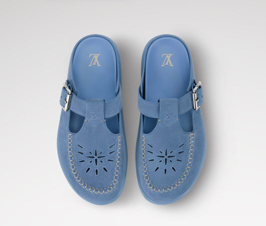 LV Easy Mule Suede Calf Leather