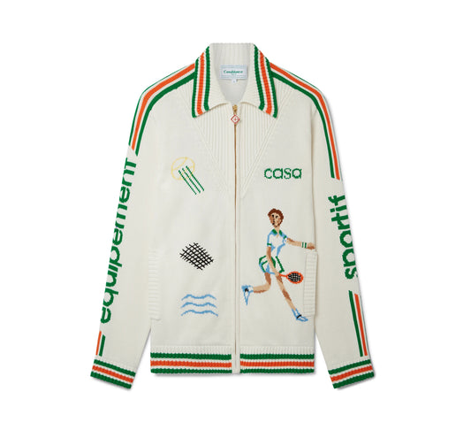 LE JEU INTARSIA KNIT JACKET