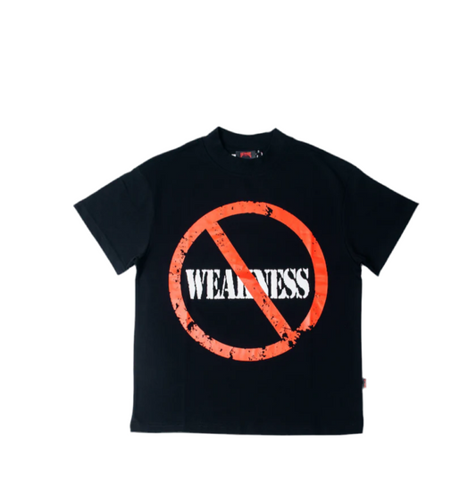 VY NO WEAKNESS BLACK T-SHIRT
