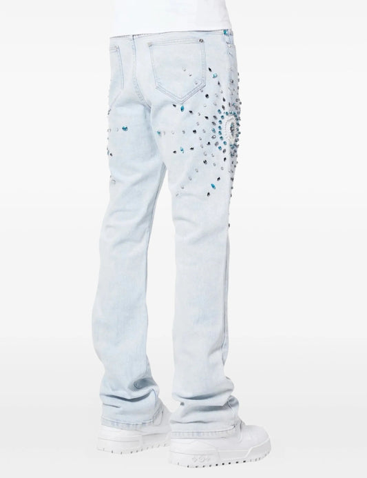 GUAPI
Embellished flared jeans