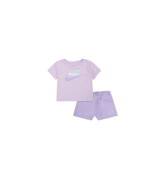 Nike Kids logo-embroidered shorts set