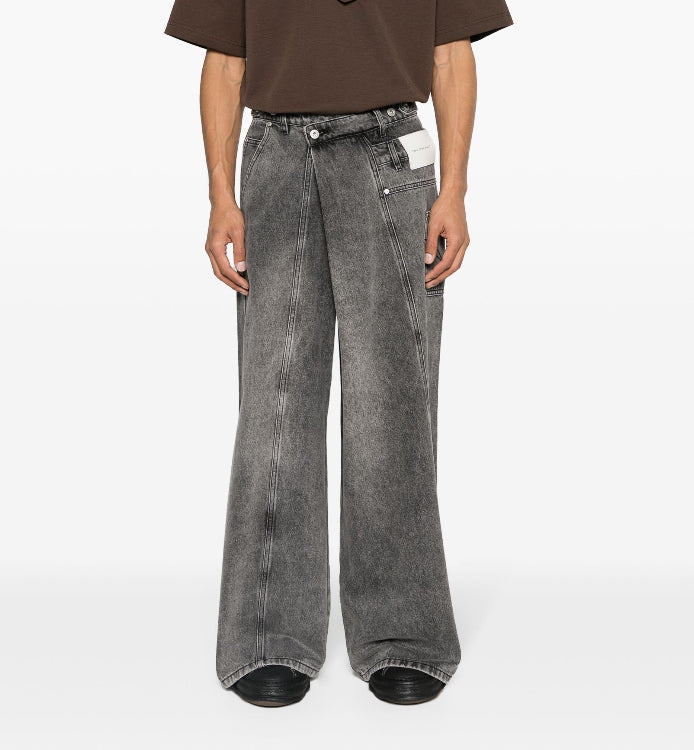 パンツ Feng Chen Wang ASYMMETRY WIDE LEG JEANS Feng Chen Wang ASYMMETRY WIDE LEG JEANS